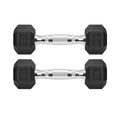 Hex Dumbbells Rubber Coated Cast Iron Hex Black Dumbbell Free Weights for Exercises - style: 2.5 Pounds / Pair