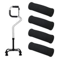 4Pcs Walking Cane Hand Grips - Black Foam Replacement for Offset Canes - size: 0.8