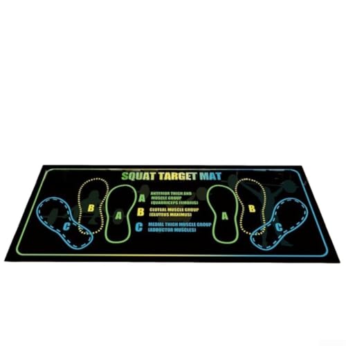 Non-Slip Pilates Training Mat with 2-Inch Cushion for Squats Lunges Yoga and Home Gym Workouts - size: D