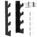 Tebery Wall Mount Barbell Rack, Heavy Duty Vertical Barbell Storage Holder for Curl Bars, Space Saving Home Gym Weight Hanger Organizer for Garage Gym Equipment