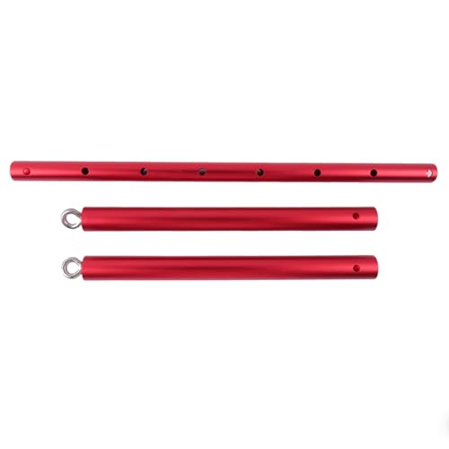 Black Expandable Spreader Bar Set Sports Pilates Training Tools Kit - color: Red