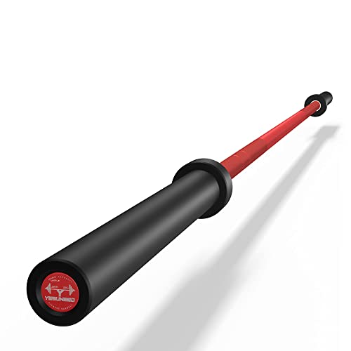 Curl Bar Olympic Barbell EZ Bar 330LB/700LB/1000LB/1500LB for Biceps Curl, Squat, Weightlifting - style: 1000LB-Red