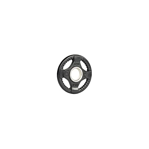 Body-Solid Rubber Coated Olympic Weight Plate (1), with Anti-Slip Grip - Perfect for Strength Training, Home Gym, and Barbell Workouts - style: 2.5lbs.