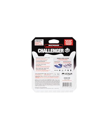 Venum Kids Challenger Mouthguard - Strap/Strapless - color: White/Blue, size: Kid's