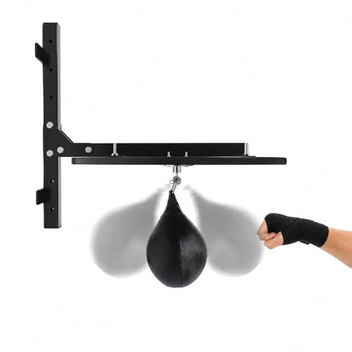Speed Bag Platform, Speed Bag Stand with Punching Ball, 11.81" Adjustable Height Boxing Training Equipment Ideal for Boxing Speed Reaction Training Home Fitness 23.6" Board