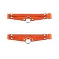 Adjustable O-ring Leg Garter, Elastic Thigh Garters Belt for Women, 1 Pair - color: Orange