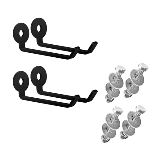 Squat Rack Barbell Holder, 4pcs Hook Attachments - Power Rack Storage Accessories, Resistance Band Holder