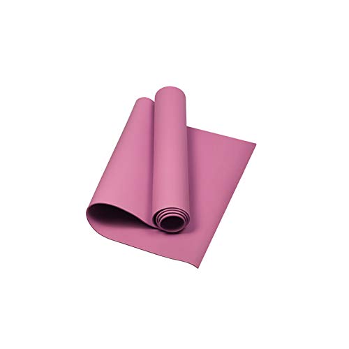 Non Slip Yoga Mat, Nonslip Durable Antitear Yoga Mat Non Slip,Professional 0.6 Inch Comfortable Exercise Mats for Home Workout for Exercises Home Sport Stretching Indoor Fitness Gym Floor Workouts - color: Pink