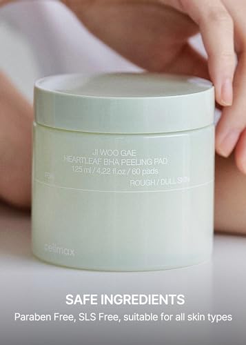 celimax Ji.Woo.Gae Heartleaf BHA Peeling Pad | Pore Care, Exfoliating Double-Side Toner Pads, Facial Peels, Hydrating, Tea Tree, For Acne Prone & Breakouts (60pads) - color: JWG Peeling Pad