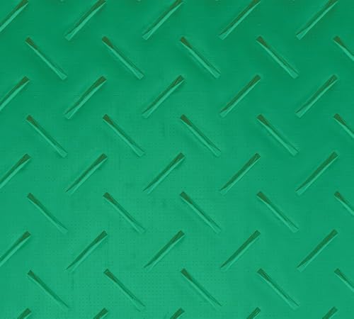 Mytee Products 2' x 8' Green Ground Protection Mats with Double Sided Diamond Plated Tread Design - High Density Polyethylene Mat, Easily Supports 50 Ton Loads on Lawns, Dirt, and Any Other Areas - color: Black, size: 1 - Pack