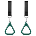 LadyRosian Trapeze Bar Swing Monkey Bars Hanging Ninja Rings Warrior Slackline Obstacle Course Kits for Kid Playground Equipment Accessories (Green) - color: Green