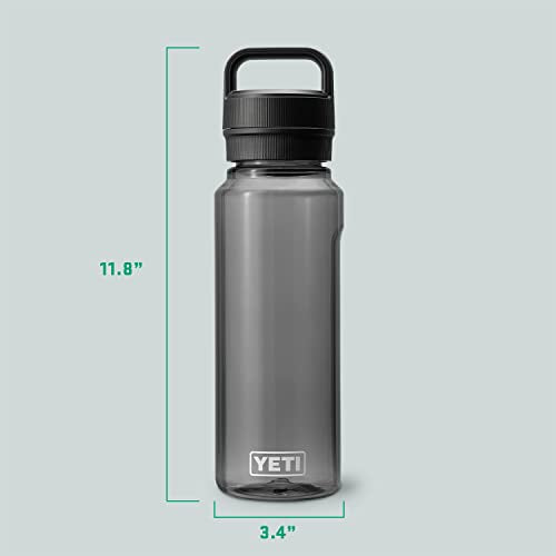 YETI Yonder Water Bottle with Yonder Chug Cap, Lightweight, Leakproof and BPA-Free - color: Charcoal, style: 34oz