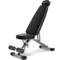 Fitness Bench, Adjustable, Comfortable, Fashionable, Foldable and Extended Headrest with 192 Positions Incline Decline 900LBS Home Gym Bench for Strength Training - color: Black