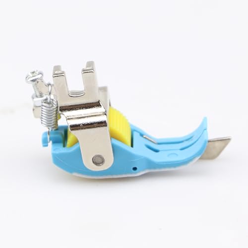 SP-18 Heavy-Duty Plastic Flange Roller Presser Foot for Industrial Single-Needle Sewing Machines - Compatible with Juki 8700/Brother 8100 Series (Precision Edge Guide & Anti-Skip Stitch) (SP-18R 1/8) - size: SP-18R 1/8