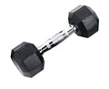 Ader Octagon Deluxe Professional Rubber Dumbbell Contoured Handle, Sold As 1 Piece (2 Lbs-120 Lbs) - size: 18lbs