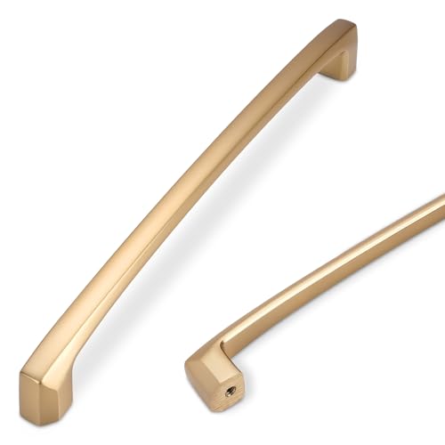 COTYKILEY 10 Pack 6-1/4 Inch(160mm) Champagne Bronze Kitchen Cabinet Handles Brushed Brass Cabinet Pulls Cabinet Door Handles Gold Kitchen Cabinet Hardware - color: Champagne Bronze, size: 6-1/4" Hole Center（160MM）