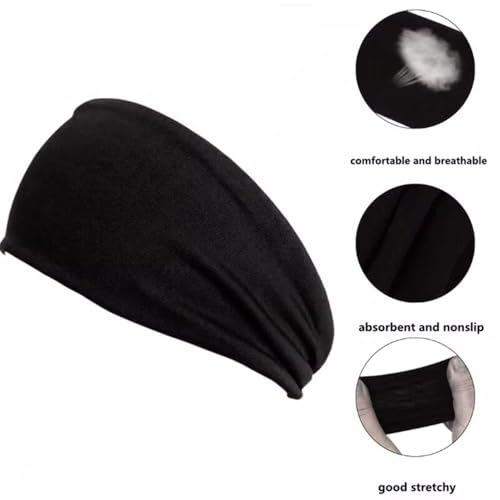 10 Pack Mens Running Headband, Sports Headbands for Men, Sweatband Headbands for Running,Cycling,Football,Yoga, Fitness Workout Stretchy Unisex Hairband
