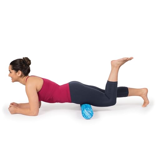 OPTP PRO-Roller Soft Density Foam Roller – Round, Blue, 36" x 4" | Low density soft foam roller for physical therapy, Pilates, yoga foam roll exercises, and muscle recovery, blue 36" x 4" - color: Blue 36" X 4"