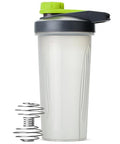 Mr. Pen- Shaker Bottles for Protein Mixes with Twist Cap, 28 oz, Gray/Green | Protein Shaker Bottle with Wire Whisk Ball - color: Gray/Green