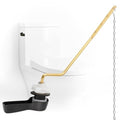 Universal Metal Toilet Handle Lever, Side/Angle Mount, Oil Rubbed Bronze | Solid Brass Toilet Flush Handle Compatible with Kohler/American Standard/ TOTO/Gerber, Stainless Steel Chain, Easy to Install - color: Oil Rubbed Bronze, style: Side Mount Design
