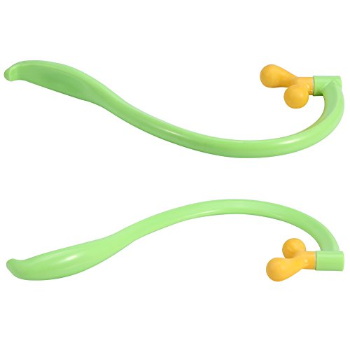 YUYTE Back Massager Stick Hook Dual Head Point Massager Pain Relief Pain Relief Massage Tool