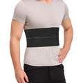 Pauline Broken Rib Brace for Men - Compression Chest Binder for Cracked Ribs Support & Chest Pain Relief - Rib Belt for Bruised Rib Cage (Black, Fits 30”-45”) - size: M, style: Men BK