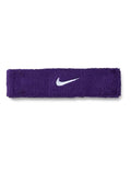 Nike Unisex Adult Swoosh Classic Headband - color: Court purple/white