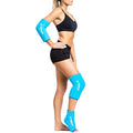 FreezeSleeve Ice & Heat Therapy Sleeve- Reusable, Flexible Gel Hot/Cold Pack, 360 Coverage for Knee, Elbow, Ankle, Wrist- Turquoise, Large - color: Turquoise, size: Large (Pack of 1)