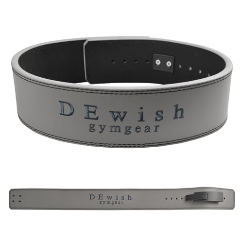 Weight Lifting Belt, 10mm Thick, 4-Inch Wide Heavy Duty Leather Lever Gym Belt, Ideal for Weightlifting, Squats, Deadlifts, Powerlifting, Cross Training and Weight Training - color: Dark Gray, size: S(31"-36")