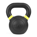 WF Athletic Supply Powder Coated Kettlebells, Black Matte Kettlebell Weights for Strength Training, Conditioning and Functional Fitness, LB and KG Markings - color: d. 35 LB