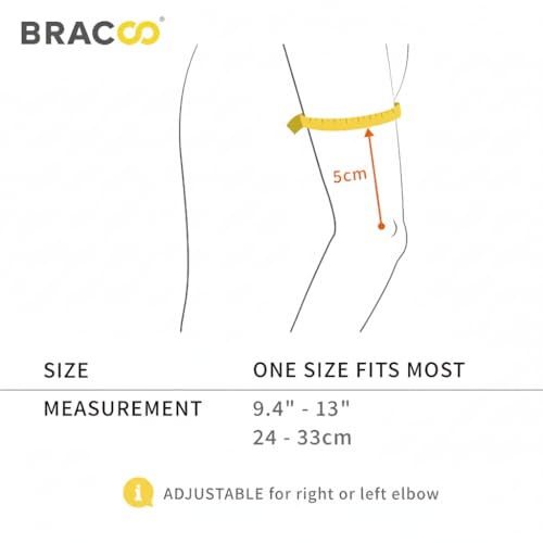 Bracoo Elbow Brace for Tendonitis Women Men, Tennis Elbow Compression Sleeve Wrap Support, Golfer's Elbow, Bursitis, Sprains, Strains, Sports Injury Recovery Joint, Arthritis Pain Relief, ES10 - color: Pink