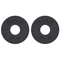 Micro Gainz Standard 1-Inch Center Hole Fractional Weight Plates Set of 2 Plates, Choose Set (.25LB-1.25LB), Designed for Standard 1-inch Barbells & Dumbbells, Made In USA - color: .50lb Black
