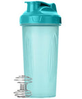 Mr. Pen- Shaker Bottles for Protein Mixes, 28 oz | Leak Proof Shaker Cups with Stainless Steel Wire Whisk Ball for Protein Shakes and Pre Workout - color: Light Blue