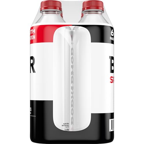 BODYARMOR SportWater Alkaline Water, Superior Hydration, High Alkaline Water pH 9+, Electrolytes, Perfect for your Active Lifestyle, 1 Liter (Pack of 6) - size: 1 Liter (Pack of 6)