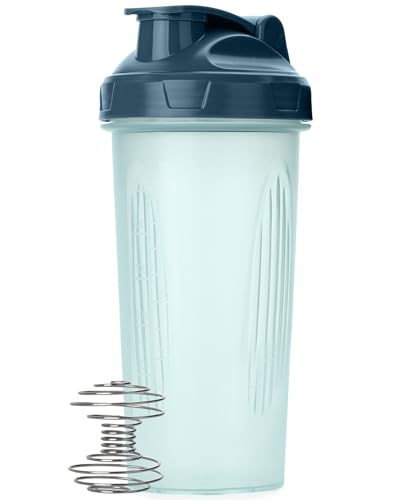 Mr. Pen- Shaker Bottles for Protein Mixes, 28 oz | Leak Proof Shaker Cups with Stainless Steel Wire Whisk Ball for Protein Shakes and Pre Workout, Fathers Day Gift - color: Clear