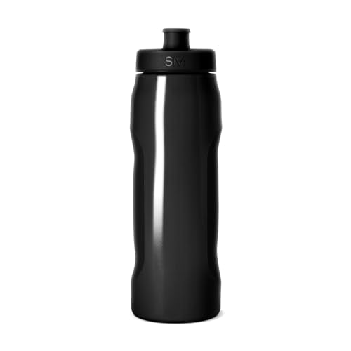 Simple Modern Rally Squeeze Plastic Water Bottle | 30oz Locking Leakproof Cup for Gym, Sports, Electrolytes, Travel | Midnight Black - color: - Midnight Black