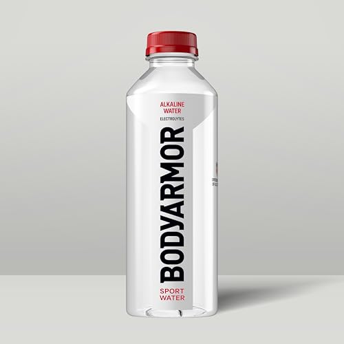 BODYARMOR SportWater Alkaline Water, High Alkaline Bottled Water, pH 9+, 700mL (24 Pack), Refreshing Electrolyte Drink Pack, Wide Mouth Bottle - size: 23.7 Fl Oz (Pack of 24)