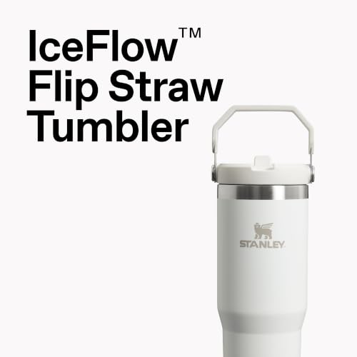 STANLEY IceFlow 2.0 Flip Straw Tumbler with Handle 20 oz | Twist On Lid and Flip Up Straw | Leak Resistant Water Bottle | Insulated Stainless Steel | BPA-Free | Daffodil Emerald - color: Daffodil Emerald, size: 20 Ounces