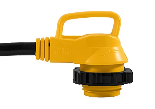 Camco Power Grip 25-Ft 30 Amp RV Extension Cord w/90° Locking End - Rated for 125V / 3,750W - Features Threaded Locking Ring for Weatherproof Connection & 10-Gauge Copper Wire (55524) (Pack of 2) - size: 25-Foot (Pack of 2), style: 90° Locking End