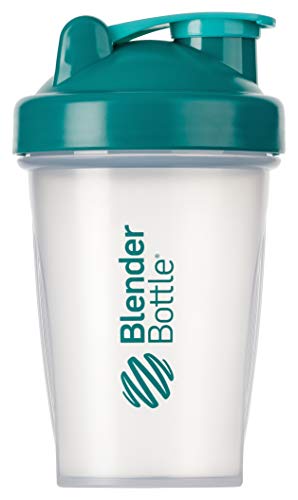 BlenderBottle Classic Shaker cup/Diet Shaker/Protein Shaker with Blenderball / 590ml - clear teal