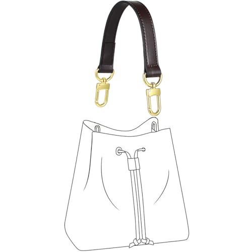 Genuine leather purse Handle compatible with Neonoe for Metis Noe BB NM Beaubourg Hobo - color: Coffee-purse Handles