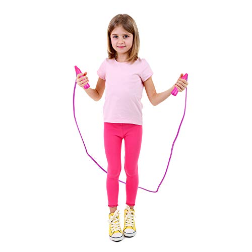 Aneco 10 Pack Kids Jump Rope Set Colorful Outdoor Jump Ropes 7.3 Feet Jumping Ropes Great Birthday Party Sports Activities Favors Gift