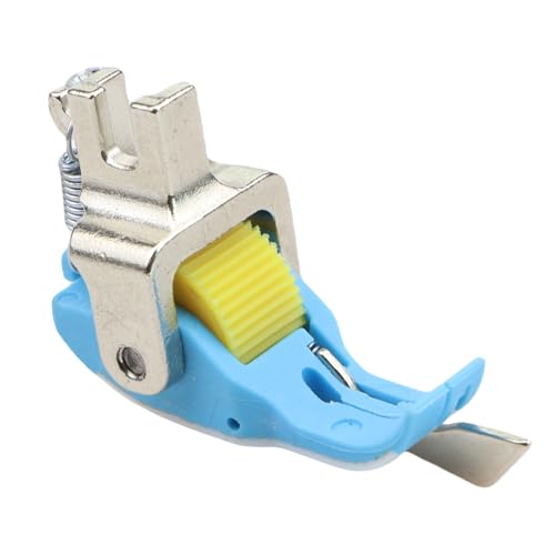 SP-18 Heavy-Duty Plastic Flange Roller Presser Foot for Industrial Single-Needle Sewing Machines - Compatible with Juki 8700/Brother 8100 Series (Precision Edge Guide & Anti-Skip Stitch) (SP-18R 1/16) - size: SP-18R 1/16