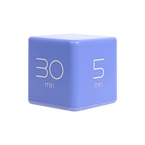 mooas Cube Timer (Violet), Timers Cube Flip Block Timers Productivity Gravity Sensor Time Management for Kids ADHD Classroom Kitchen Desk Workout Cooking Study 5, 10, 20, 30 min Timer Setting - color: Violet
