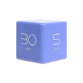mooas Cube Timer (Violet), Timers Cube Flip Block Timers Productivity Gravity Sensor Time Management for Kids ADHD Classroom Kitchen Desk Workout Cooking Study 5, 10, 20, 30 min Timer Setting - color: Violet