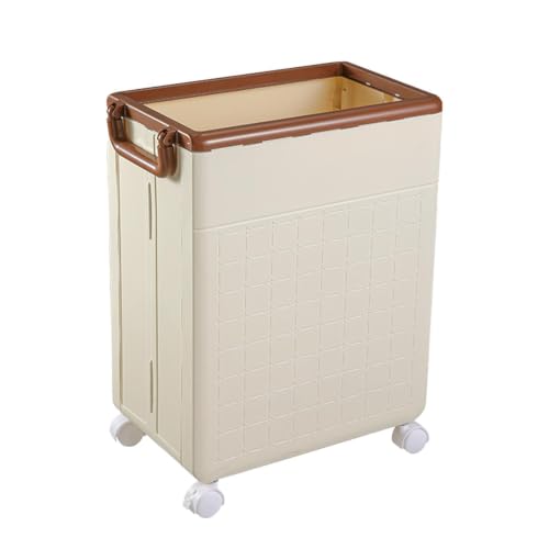 Yoga Mat Storage Basket | Multipurpose Foldable Organizer Rack | Portable Storage Rack with Wheels & Handle, Workout Equipment for Home Gym