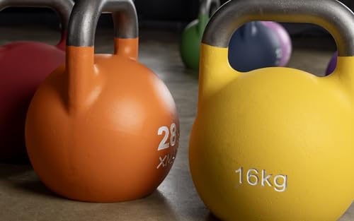 XMARK Kettlebells, Competition Kettle Bells for Strength Training, Squats, Deadlifts,Kettle Bell Swings, Exercise Equipment for Home and Gym - Available in Sizes From 8kg to 32kg - color: 02) 12 KG Kettlebell