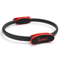 Sunny Health & Fitness 15” Pilates Ring, Resistance Circle for Toning | Glass Fiber Construction, Anti-Crack, Cushioned Foam Pads, Compact, Tones Upper Body & Pelvic Floor, Workout Accessories