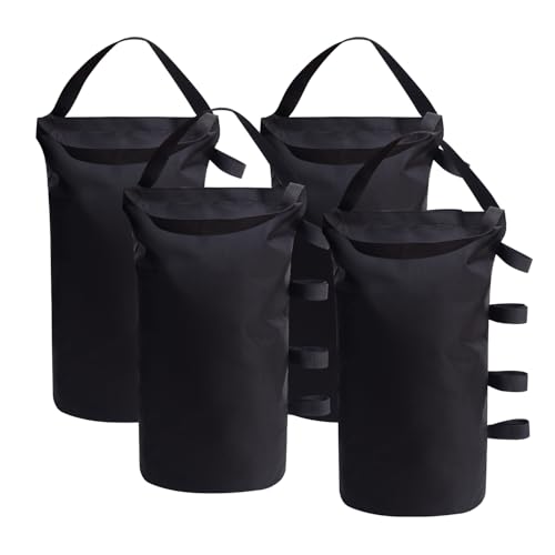 Inntop Canopy Weight Bags 200 lbs, Heavy Duty 1680D Tent Weights Sand Bags for Canopy Legs, Outdoor Sandbag Weights for Sun Shelter, Patio Umbrella, Gazebo (Sand Not Included) - size: 200 LBS