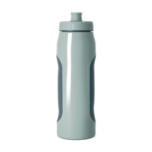 Simple Modern Rally Squeeze Plastic Water Bottle | 30oz Locking Leakproof Cup for Gym, Sports, Electrolytes, Travel | Sea Glass Sage Mix - color: -Sea Glass Sage Mix